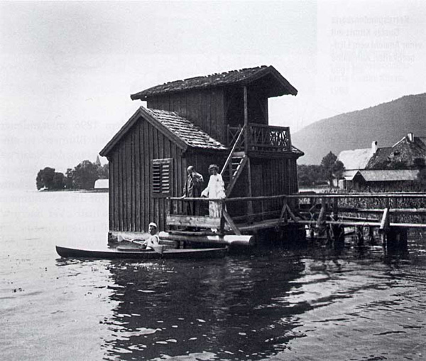 Klimt and Flöge at Lake Attersee